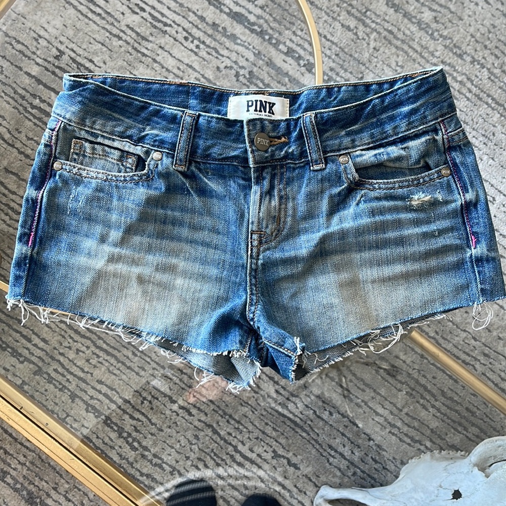 Euc y2k micro lo-rise PINK Victoria’s Secret shorts